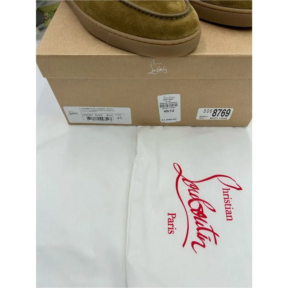 Men's Christian Louboutin CHAMBELISS suede boots size 45/12 US made in Italy
